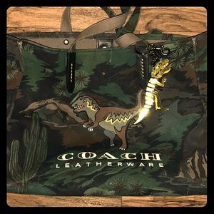NEW AUTHENTIC COACH REX CAMO TOTE